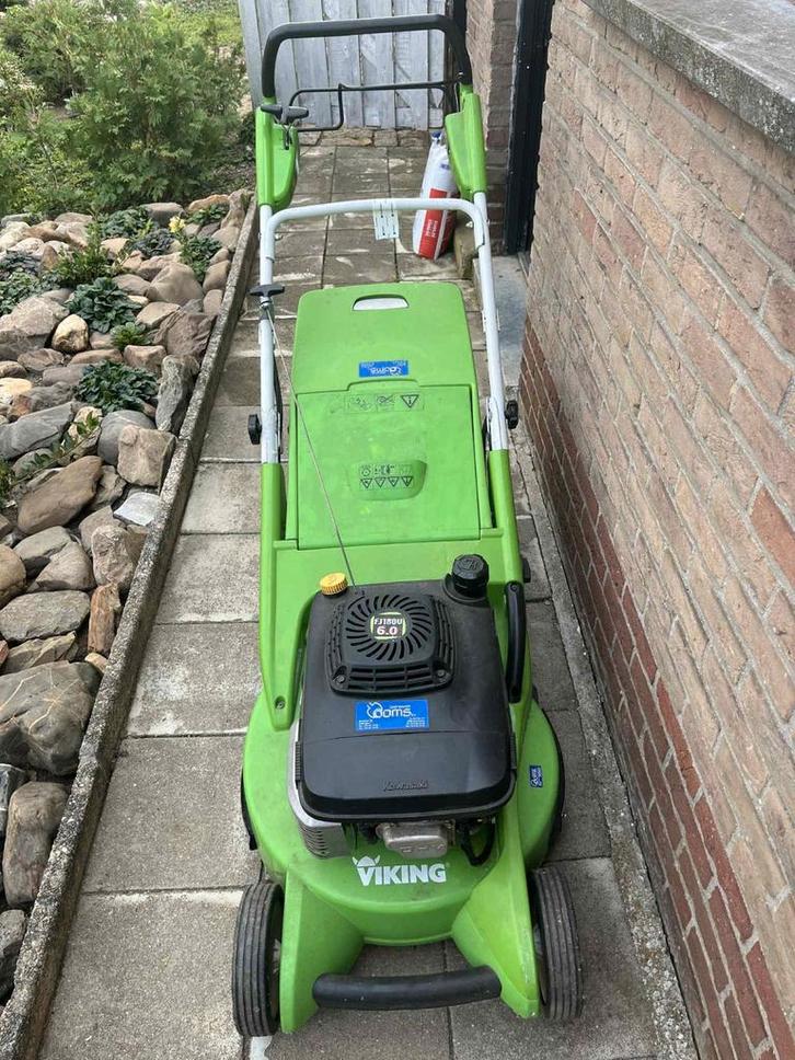 Viking FJ180V benzine grasmaaier, Tuin en Terras, Grasmaaiers, Zo goed als nieuw, Benzine-grasmaaier, 50 cm of meer, Ophalen