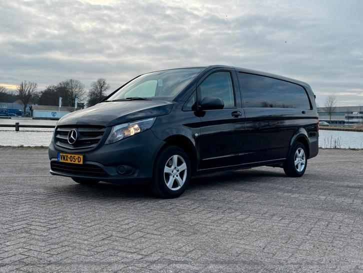 Mercedes-Benz Vito 2.1 114 CDI 2017 Zwart, Automaat, Leer, Auto's, Bestelauto's, Bedrijf, ABS, Adaptive Cruise Control, Airbags