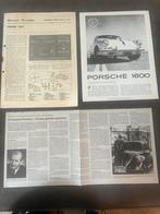 Porsche 356 oude motor trader en krantenartikel, Ophalen