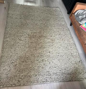 créme/ecru kleurig wollen vloerkleed 160x230 cm beschikbaar voor biedingen