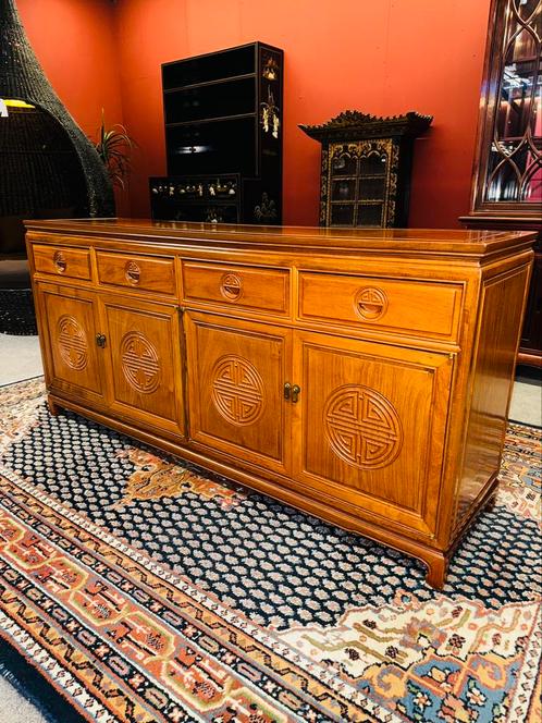 Chinees Rozenhout / Rosewood dressoir kast prachtige staat, Antiek en Kunst, Curiosa en Brocante, Ophalen