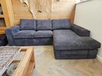 Hoekbank Ribstof - Antraciet, Minder dan 50 cm, Gebruikt, Rond, Minder dan 50 cm