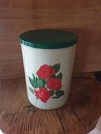 Vintage Tomado trommel met rozen, Minder dan 50 cm, Gebruikt, Overige materialen, Minder dan 50 cm