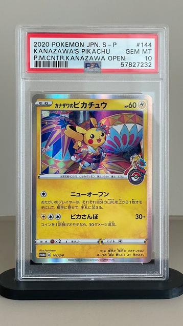 Kanazawa’s Pikachu 2020 PSA 10 Japanese Promo #144/S-P beschikbaar voor biedingen