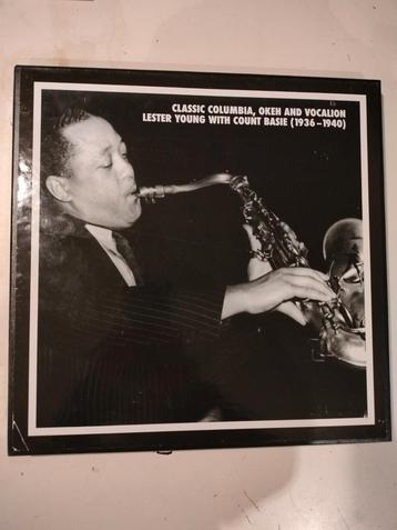 Jazz LESTER YOUNG & COUNT BASIE 4 CD BOX zeldzaam beschikbaar voor biedingen