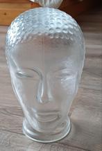 Vintage retro glazen  hoofd voor koptelefoon, Overige kleuren, Ophalen of Verzenden, Minder dan 50 cm, Glas