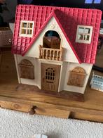 Sylvanian Families Huis Moeder Konijn + Baby Konijntjes Set, Ophalen, Zo goed als nieuw, Poppenhuispop