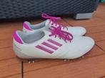 Adidas golfschoenen mt.42 (uk8) met spikes in wit-paars leer, Sport en Fitness, Golf, Ophalen of Verzenden, Gebruikt, Schoenen
