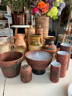 3 x vintage berkenbast bloempot/ vaasjes, Ophalen of Verzenden, Huis en Inrichting