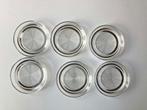 6x glazen onderzetters - diameter: 8,6 cm, Ophalen of Verzenden, Gebruikt, Glas of Kopje