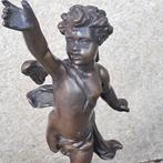 Cupido brons of spelter 36 cm hg, Antiek en Kunst, Ophalen of Verzenden