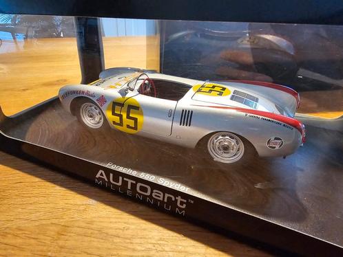 Autoart 1/18  Porsche spyder 550 Panamericana #55, Hobby en Vrije tijd, Modelauto's | 1:18, Zo goed als nieuw, Auto, Autoart, Verzenden