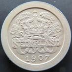 5 CENT 1907, Verzenden, Koningin Wilhelmina, 5 cent, Losse munt