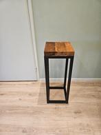 Bijzettafel (zuil), Minder dan 55 cm, Vierkant, Ophalen of Verzenden, Zo goed als nieuw