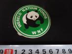 sticker logo panda WNF wereld natuur fonds, Verzamelen, Stickers, Ophalen, Zo goed als nieuw