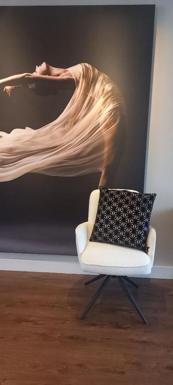 Mundo Luxe Sierkussen  45x45cm - Zwart-Taupe beschikbaar voor biedingen