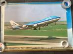 3 Retro KLM posters, 747 Classic, Gebruikt, Kaart, Foto of Prent, Ophalen