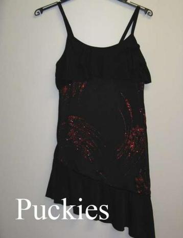 *SALE* Jurk zwart/rood maat 134 *NieuW* a beschikbaar voor biedingen