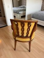 Antieke houten met Gouden Velours Stoel - Verzamelaarsobject, Ophalen