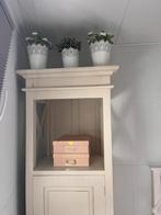 Landelijke Hoge Kast met Lade 2 stuks, Huis en Inrichting, Kasten | Kledingkasten, Ophalen, Gebruikt, 50 tot 100 cm, 150 tot 200 cm