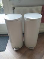 2x Brabantia prullenbaakken. Wit, 60 liter, Zo goed als nieuw, Ophalen