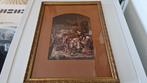 schilderij met prent in prachtige lijst, Ophalen of Verzenden