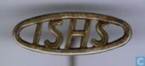 I.S.H.S. zilverkleurig speldje ( P_145 ), Verzamelen, Speldjes, Pins en Buttons, Nieuw, Speldje of Pin, Stad of Land, Verzenden