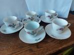Porseleinen Koffieservies - 5 Delig, Antiek en Kunst, Ophalen of Verzenden