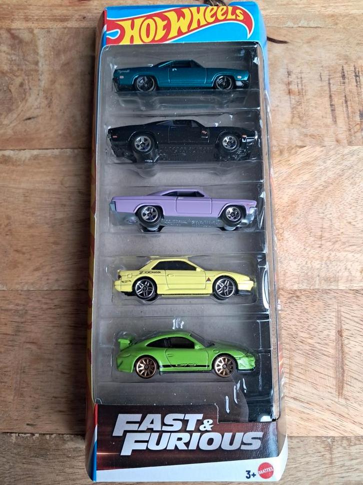Hot Wheels Fast & Furious 5 pack Dodge Nissan Porsche ovp, Hobby en Vrije tijd, Modelauto's | Overige schalen, Nieuw, Auto, Ophalen of Verzenden