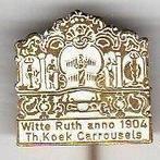 Speldje WITTE RUTH DRAAIORGEL ANNO 1904 TH. KOEK (A5), Verzamelen, Speldjes, Pins en Buttons, Verzenden, Gebruikt, Overige onderwerpen