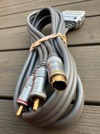 SCART kabel met component aansluitingen, Ophalen of Verzenden, Gebruikt, Minder dan 2 meter, Scartkabel