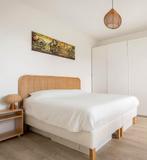 Hoofdbord bed rotan, Huis en Inrichting, Slaapkamer | Bedden, Ophalen, Tweepersoons, Zo goed als nieuw, 160 cm