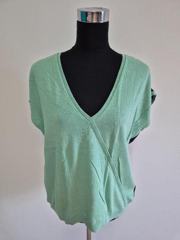 Top10AN - Mintgroen-blauw Mademoiselle Yeye shirt mt 44 (1) beschikbaar voor biedingen