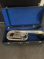 Miraphone Bb tuba of bariton, 4 ventiel, Muziek en Instrumenten, Blaasinstrumenten | Tuba's, Ophalen of Verzenden, Gebruikt, Bes-tuba