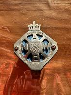 Blauw ANWB embleem. A.N.W.B. logo voor een oldtimer motor., Ophalen of Verzenden, Gebruikt, Gebruiksvoorwerp