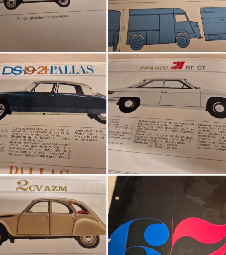 1967 Nederlands Panhard 24CT  Citroën DS HY BESTELBUS folder, Boeken, Auto's | Folders en Tijdschriften, Citroën, Ophalen of Verzenden