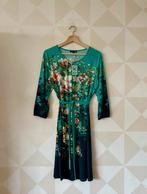 King Louie Billie Dress jurk groen blauw bloem L/40 NIEUW, Maat 42/44 (L), Nieuw, Ophalen of Verzenden, Knielengte