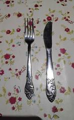 Vintage Retro Gero  Zilmeta eekhoorn kinderbestek, Antiek en Kunst, Antiek | Bestek, Ophalen of Verzenden