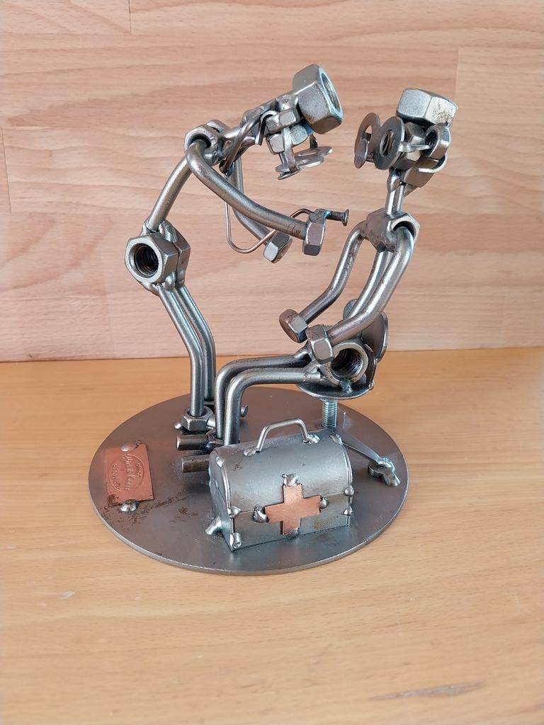 Metalen Kunst - Dokter Scène., Ophalen of Verzenden