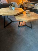 By Boo Salontafel Set - Mangohout & Metaal, Huis en Inrichting, Tafels | Salontafels, Ophalen, 50 tot 100 cm, Zo goed als nieuw
