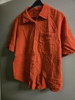 Setje van oranje blouse en short Hema Maat L  Krinkelstof, Oranje, Gedragen, Hema, Ophalen