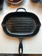 Le Creuset Grillpan Ovaal 32 cm - Gietijzer, Huis en Inrichting, Keuken | Potten en Pannen, Ophalen of Verzenden, Zo goed als nieuw