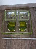 Glasset sier (30 CM, met glazen plaat eronder), Ophalen of Verzenden