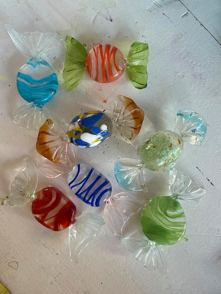 Murano Glazen Snoepjes Decoratie, Antiek en Kunst, Antiek | Glas en Kristal, Ophalen of Verzenden