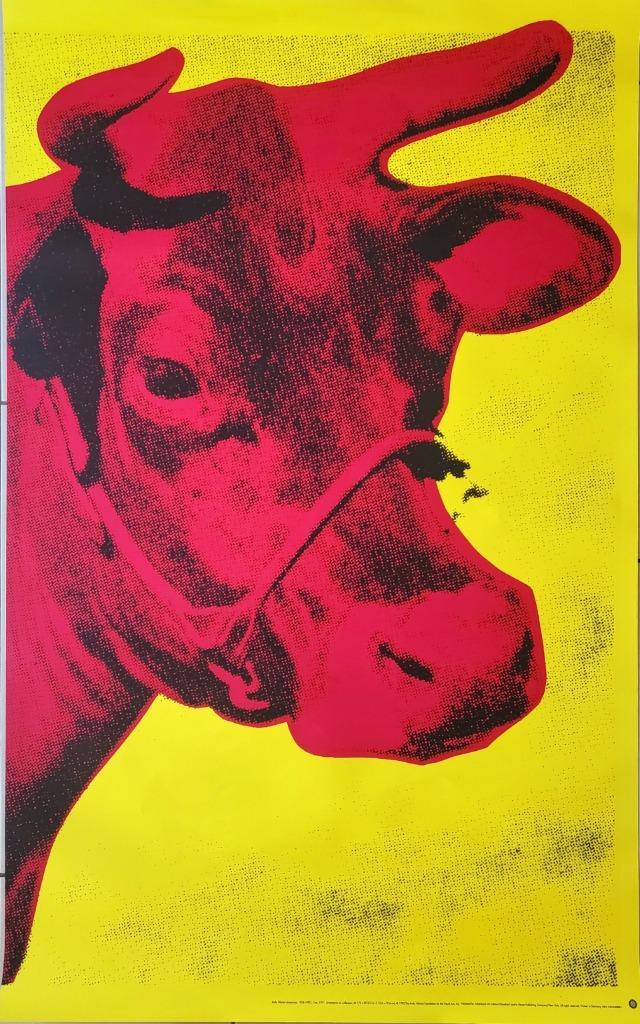 Andy Warhol - Cow - Red on Yellow - XXL Offset, Antiek en Kunst, Kunst | Litho's en Zeefdrukken, Verzenden