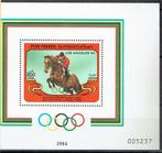 Jemen 1984 blok Olympische spelen Paardensport 2, Ophalen of Verzenden, Postfris, Midden-Oosten