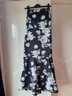 Strapless jurk zwart wit 40-42, Maat 38/40 (M), Zwart, Ophalen of Verzenden, Zo goed als nieuw