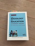 The sociologie of education, Ophalen of Verzenden, Alpha, Zo goed als nieuw, WO