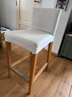 Ikea barkruk licht eiken, 1 kruk, Ophalen of Verzenden, Gebruikt, 60 tot 90 cm