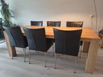 Bert Plantagie eettafel en stoelen, Huis en Inrichting, Complete eetkamers, Ophalen, Gebruikt, Modern, 6 tot 8 stoelen